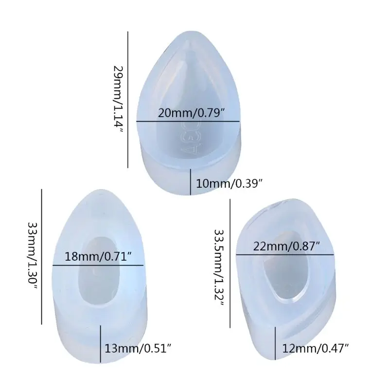 6Pcs 3 Shapes Teardrop DIY Earrings Necklace Pendant Mold Resin Casting Art Craft Epoxy Resin Jewelry Making Tools
6Pcs 3 Shapes Teardrop DIY Earrings Necklace Pendant Mold Resin Casting Art Craft Epoxy Resin Jewelry Making Tools