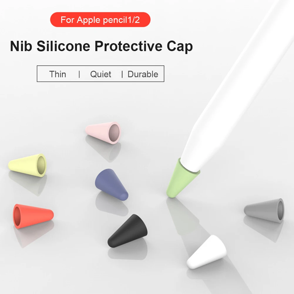 8pcs Silicone Replacement Pen Tips Case for Apple Pencil 1 2 Touchscreen Stylus Pen Tip Nib Protective Cover Skin
8pcs Silicone Replacement Pen Tips Case for Apple Pencil 1 2 Touchscreen Stylus Pen Tip Nib Protective Cover Skin