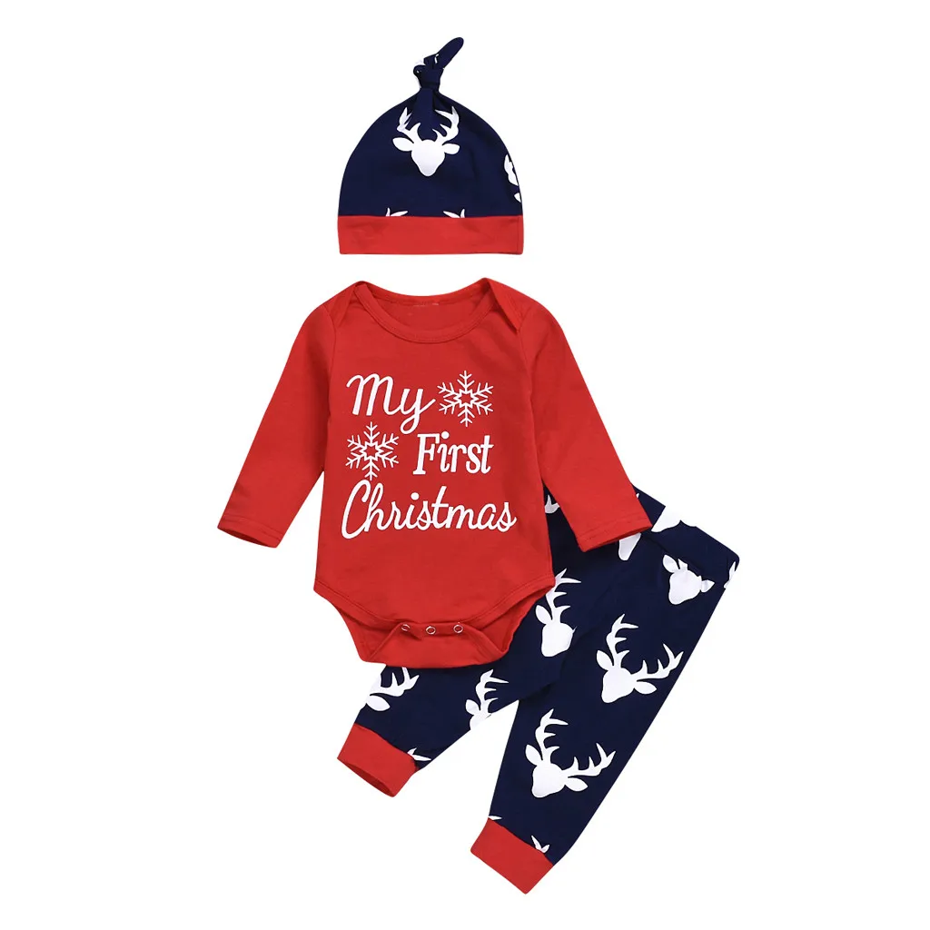 Newborn Baby Halloween Clothes Baby Christmas Clothes Infant Baby Christmas Letter Snowflake Romper Deer Pants Xmas Outfits 2020 
Newborn Baby Halloween Clothes Baby Christmas Clothes Infant Baby Christmas Letter Snowflake Romper Deer Pants Xmas Outfits 2020