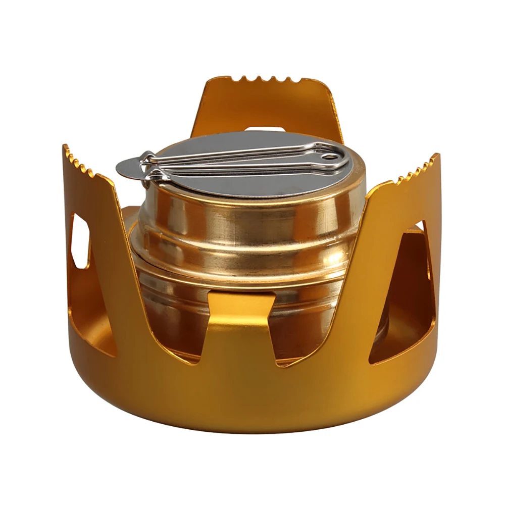 Alcoho Stove Burner Heavy Duty Brass With Aluminum Alloy Stand Lid For Outdoor Camping Hiking Backpacking Cooking Portable
Alcoho Stove Burner Heavy Duty Brass With Aluminum Alloy Stand Lid For Outdoor Camping Hiking Backpacking Cooking Portable