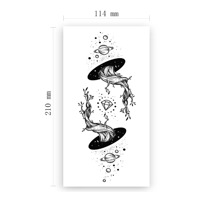 Cosmic Four-dimensional Space Tree Temporary Tattoo Stickers Diamond Fake Tattoos Waterproof Tatoos Arm Large Size for Women Men
Cosmic Four-dimensional Space Tree Temporary Tattoo Stickers Diamond Fake Tattoos Waterproof Tatoos Arm Large Size for Women Men