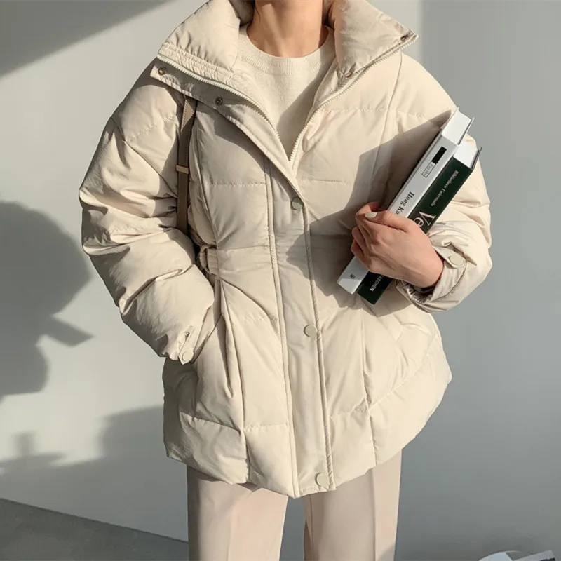 FAKUNTN HziriP Thick Warm Winter Jacket Women Bread Clothes Elegant Stand-up Collar Elegant Office Outwear Coat Female Parkas
FAKUNTN HziriP Thick Warm Winter Jacket Women Bread Clothes Elegant Stand-up Collar Elegant Office Outwear Coat Female Parkas
