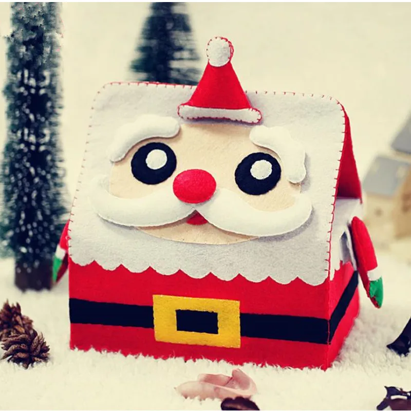 Cute Bag Felt Father Christmas DIY Package Handmade Non-woven Material Toy Children Early Education Gift Craft Decoration
Cute Bag Felt Father Christmas DIY Package Handmade Non-woven Material Toy Children Early Education Gift Craft Decoration