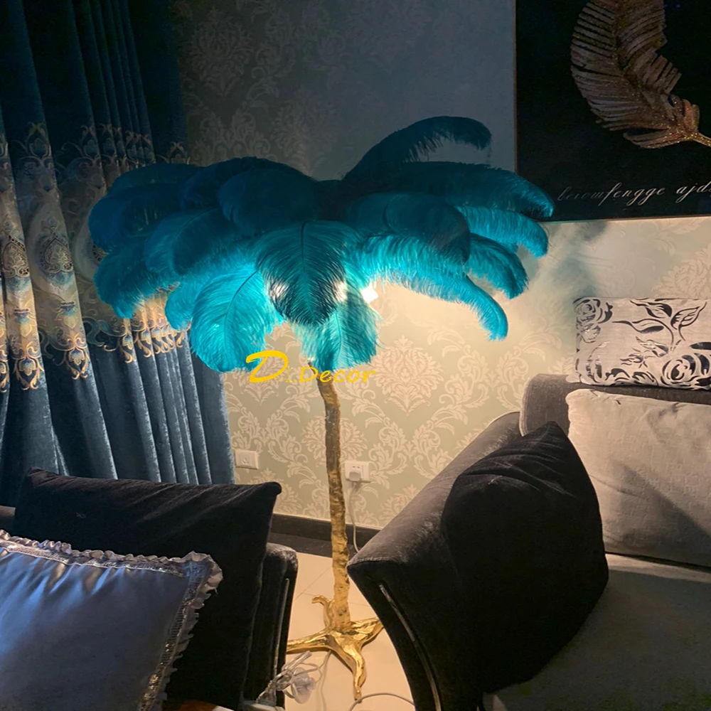 Modern Luxury Ostrich Feather LED Floor Lamp Living Room Stand Light Bedroom LOFT Interior Decor Lighting Bedroom Decor Lights
Modern Luxury Ostrich Feather LED Floor Lamp Living Room Stand Light Bedroom LOFT Interior Decor Lighting Bedroom Decor Lights
