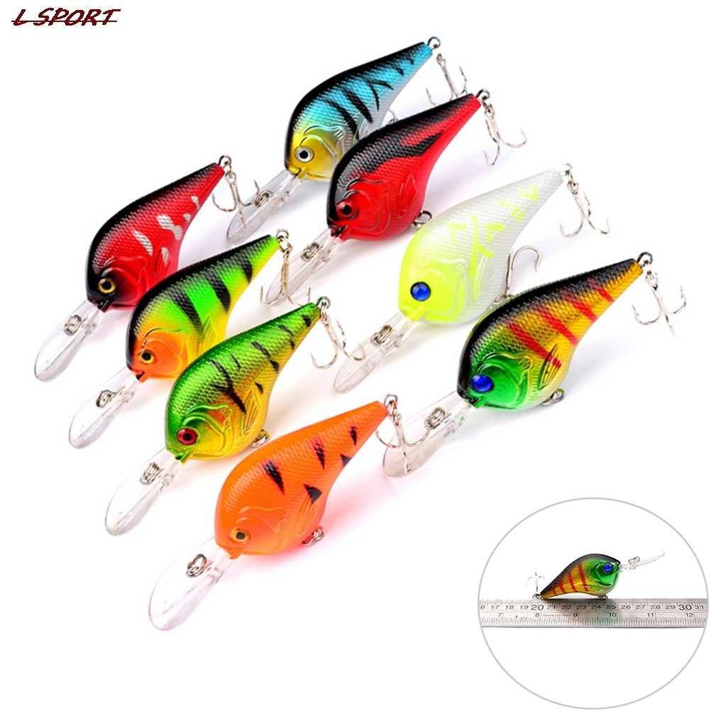 1Pc Artificial Perche Fishing Lure Crankbait Swim Crank Bait Fishing Tackle Wobbler 3D Eye Fishing Lure Hard Bait Random Color
1Pc Artificial Perche Fishing Lure Crankbait Swim Crank Bait Fishing Tackle Wobbler 3D Eye Fishing Lure Hard Bait Random Color