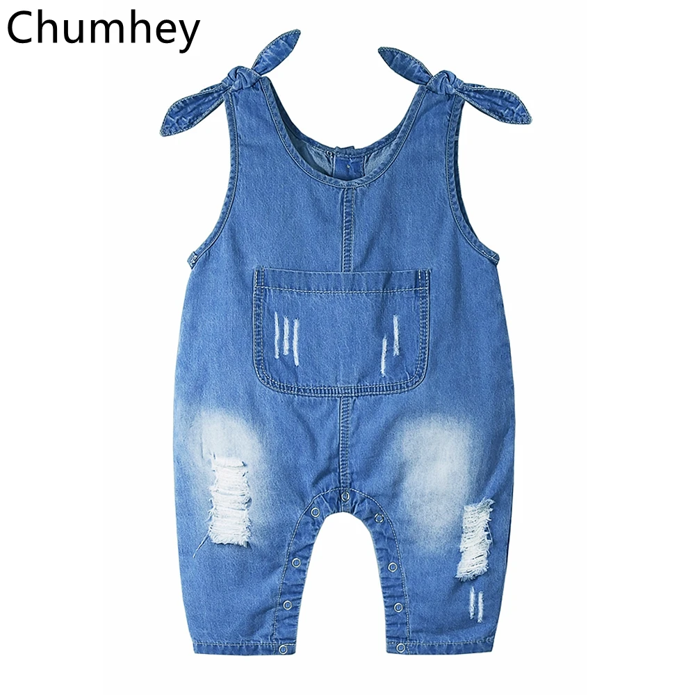 Детская одежда Chumhey Комбинезоны для младенцев летние джинсовые шорты с короткими