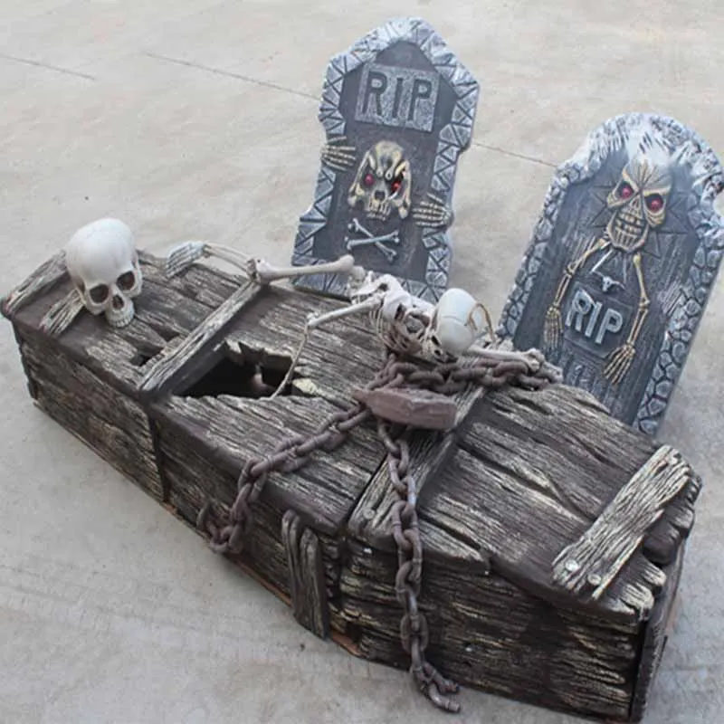 Cosmask Halloween Horror Simulation Coffin Haunted House Bar Secret Room Cemetery Scene Props Foam Three-Dimensional Coffin
Cosmask Halloween Horror Simulation Coffin Haunted House Bar Secret Room Cemetery Scene Props Foam Three-Dimensional Coffin