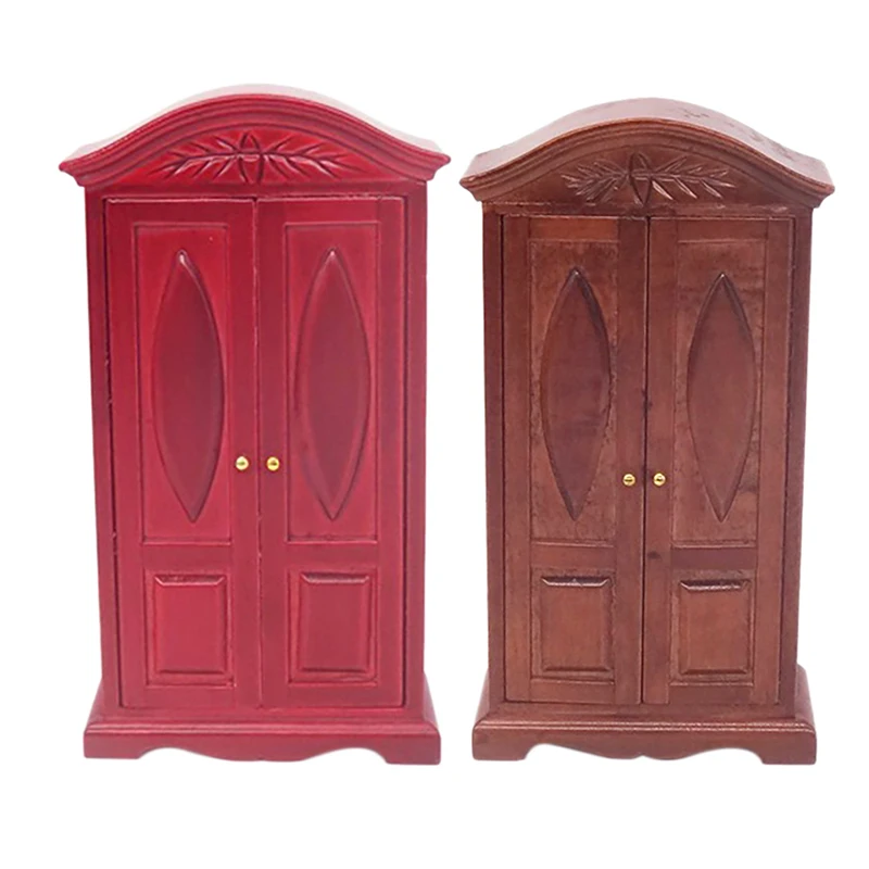 1/12 Dollhouse Miniature Wooden Furniture Double Door Closet Wardrobe Decor Cabinet Model for Dollhouse 
1/12 Dollhouse Miniature Wooden Furniture Double Door Closet Wardrobe Decor Cabinet Model for Dollhouse