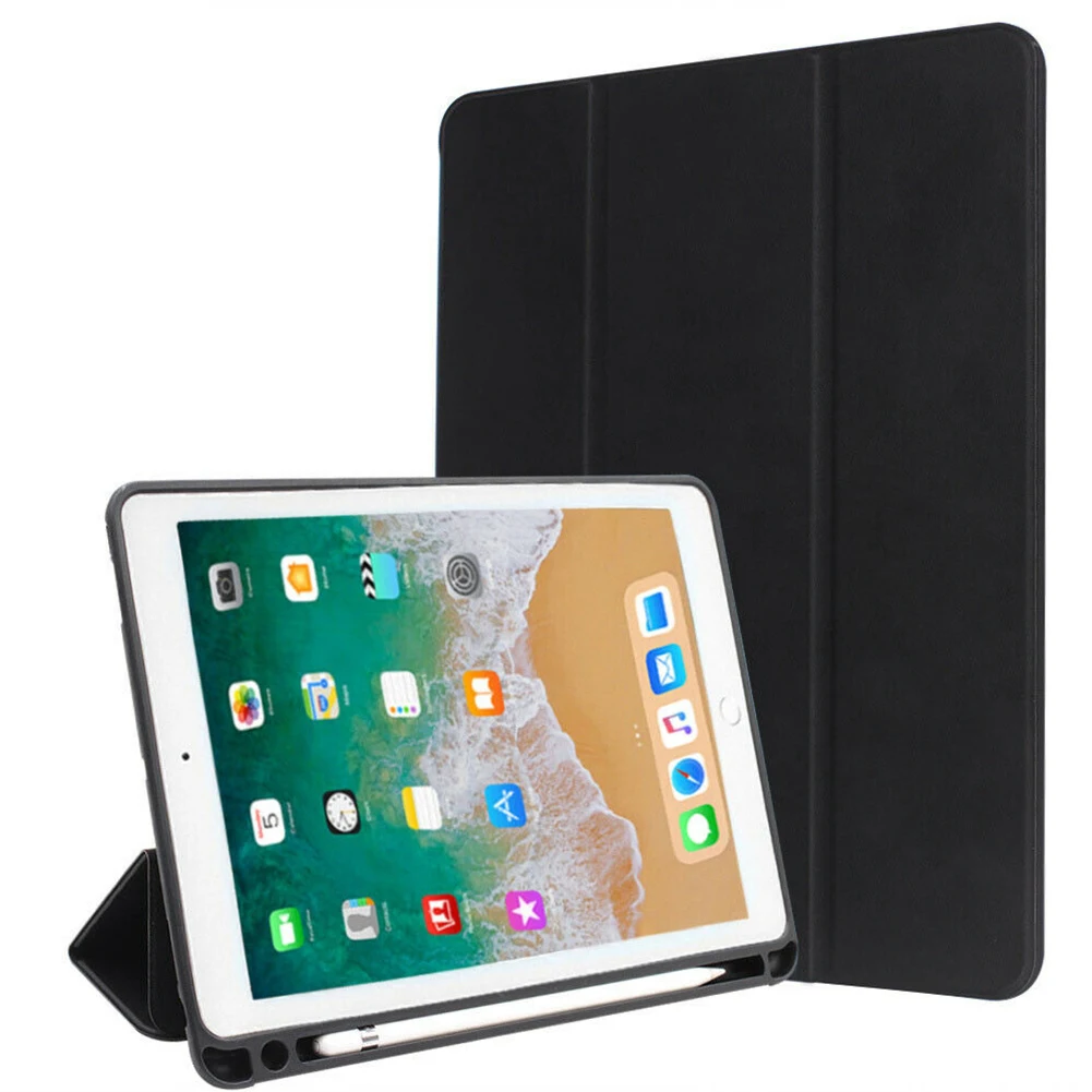 Умный чехол из искусственной кожи для планшета Apple iPad 9,7 2017/2018 дюйма, откидная трехслойная Защитная подставка с карманом для карандаша, чехол
Умный чехол из искусственной кожи для планшета Apple iPad 9,7 2017/2018 дюйма, откидная трехслойная Защитная подставка с карманом для карандаша, чехол