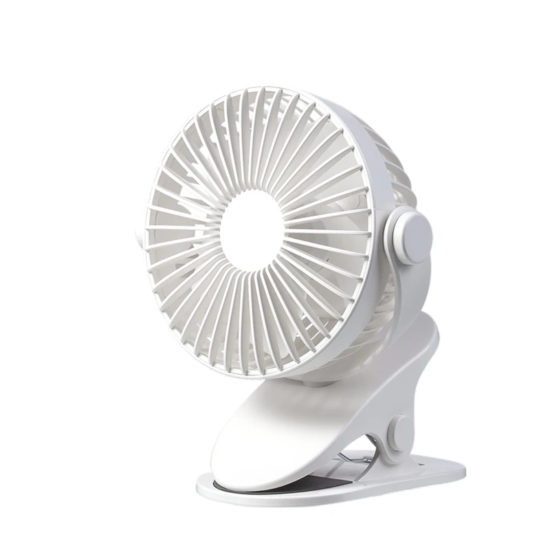 Rechargeable USB Fan with Three-Speed Mini Desktop Fan 360-Degree Rotating Clip-on Silent Fan
Rechargeable USB Fan with Three-Speed Mini Desktop Fan 360-Degree Rotating Clip-on Silent Fan