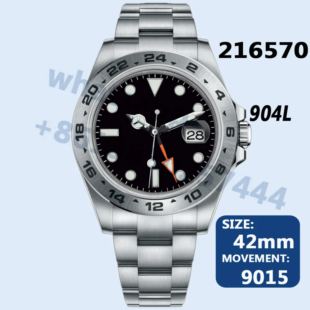 Men's Automatic Mechanical Watch Explorer II 42MM 216570 AAA Replica 904L Super Clone 9015 Top Luxury Brand ARF NOOB Sport ZF JF
Men's Automatic Mechanical Watch Explorer II 42MM 216570 AAA Replica 904L Super Clone 9015 Top Luxury Brand ARF NOOB Sport ZF JF