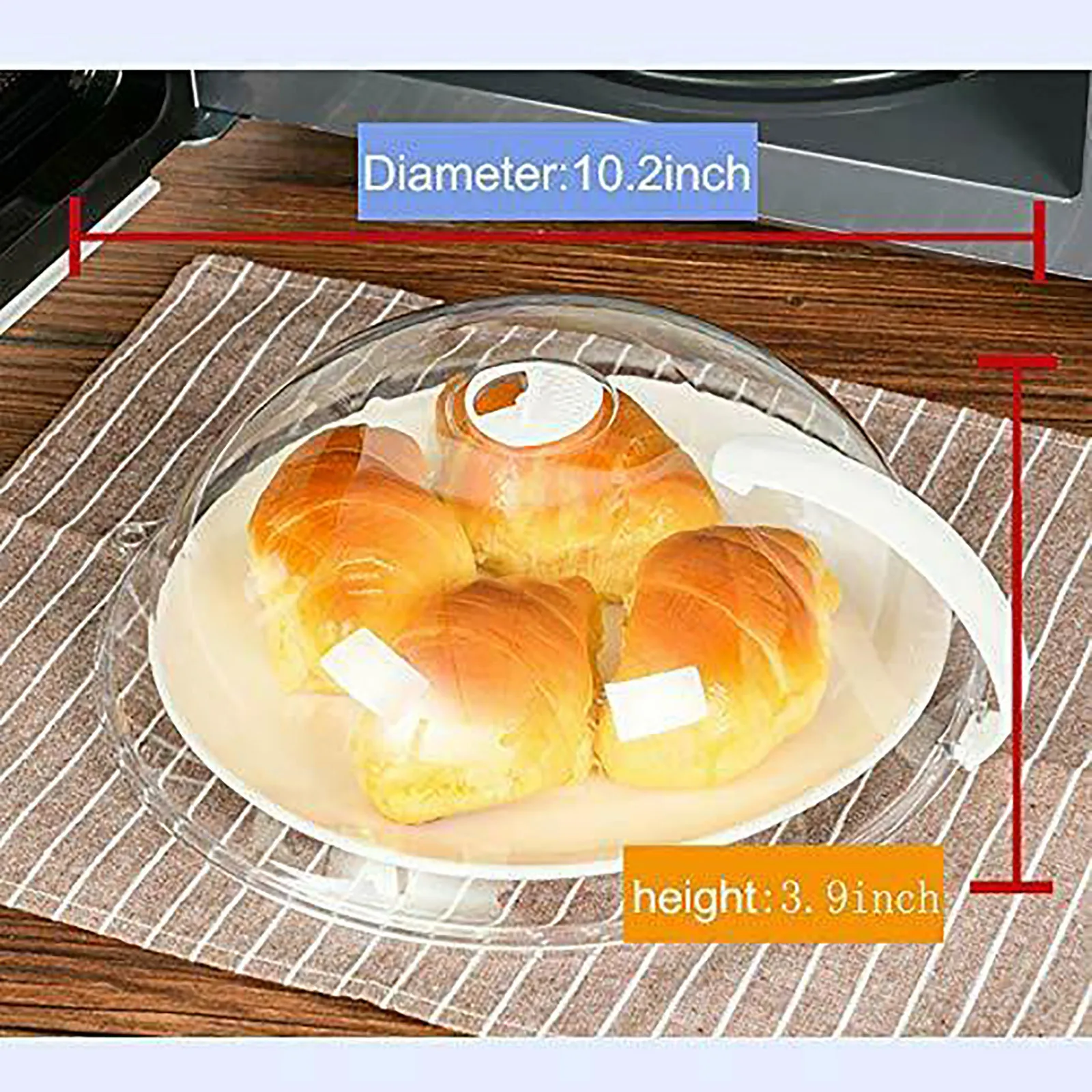 Kitchen Transparent Round Food Cover Microwave Oven Splash Cover Steam Splash Cover Preservation Cover Kitchen Accessories#G30 
Kitchen Transparent Round Food Cover Microwave Oven Splash Cover Steam Splash Cover Preservation Cover Kitchen Accessories#G30