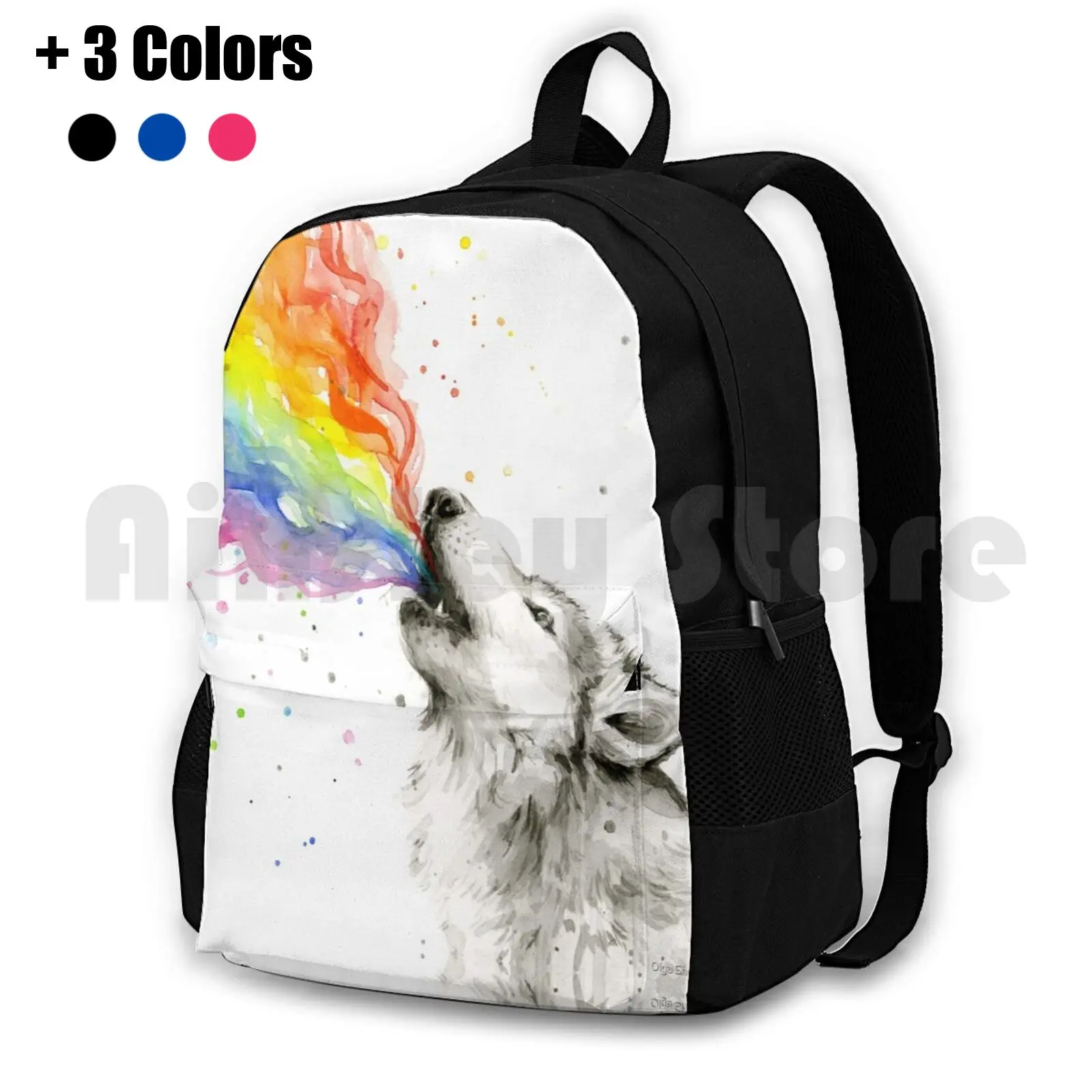 Wolf Howling Rainbow Outdoor Hiking Backpack Waterproof Camping Travel Watercolor Wolf Wolves Howling Howling Wolf Wolves
Wolf Howling Rainbow Outdoor Hiking Backpack Waterproof Camping Travel Watercolor Wolf Wolves Howling Howling Wolf Wolves