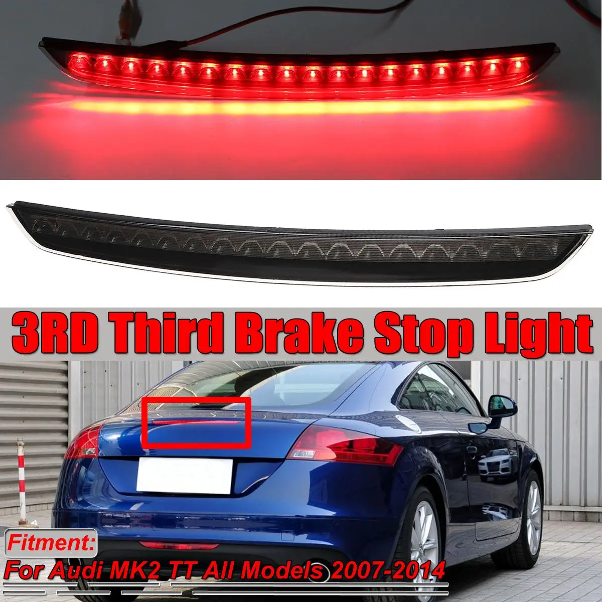 High Mount 3RD Car Rear LED High Level Brake Light Lamp Car Third Brake Light Rear Tail Light For Audi MK2 TT 2007-2014 8J094509
High Mount 3RD Car Rear LED High Level Brake Light Lamp Car Third Brake Light Rear Tail Light For Audi MK2 TT 2007-2014 8J094509