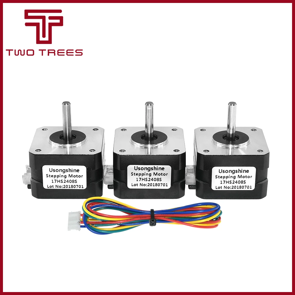 5PCS/LOT Nema17 17HS2408S 4-Lead Nema 17 Stepper Motor 42 Motor 42BYGH 0.6A 3d Printer Motor Laser Grind Foam Plasma Cut
5PCS/LOT Nema17 17HS2408S 4-Lead Nema 17 Stepper Motor 42 Motor 42BYGH 0.6A 3d Printer Motor Laser Grind Foam Plasma Cut