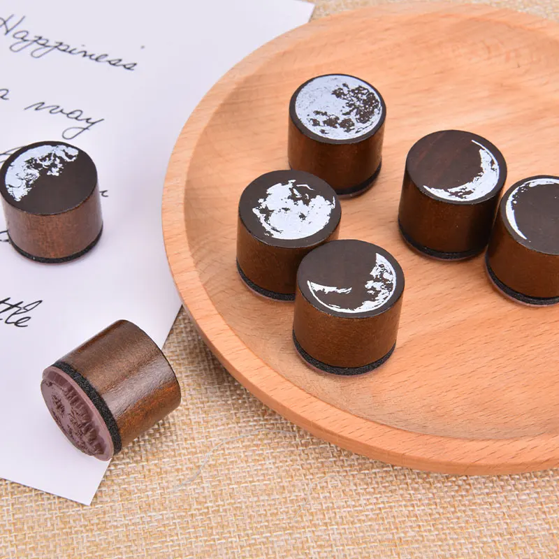 Retro moon phase series decoration stamp wooden Round rubber stamps for scrapbooking stationery DIY craft standard seal
Retro moon phase series decoration stamp wooden Round rubber stamps for scrapbooking stationery DIY craft standard seal