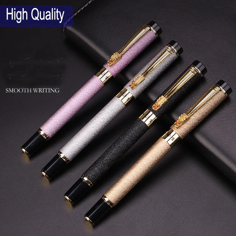 1Pc Matte Fountain Pens Business Gift Luxury Metal Design Fountain Pen New Office Ink Writing Pens Gold Silver Style Pen
1Pc Matte Fountain Pens Business Gift Luxury Metal Design Fountain Pen New Office Ink Writing Pens Gold Silver Style Pen