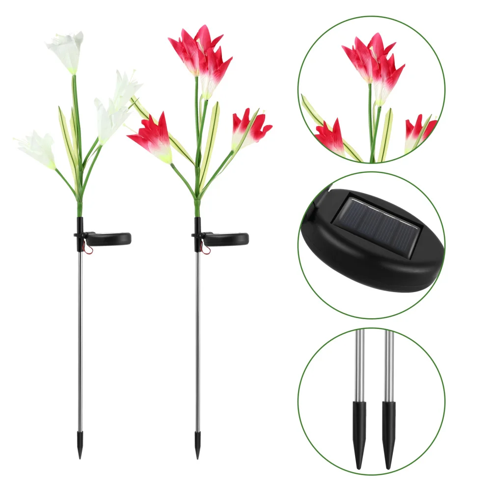 2 PCS Solar Light with Ground Stake Flower Shape Yard Lamp LED Landscape Light
2 PCS Solar Light with Ground Stake Flower Shape Yard Lamp LED Landscape Light
