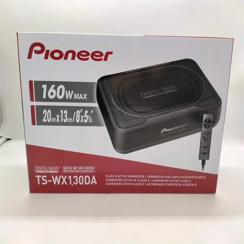

Free Shipping 1 Set PIONEER Car subwoofer TS-WX130DA 160W Active Under Seat Sub Woofer With Remote Bass Link Made In Japan
