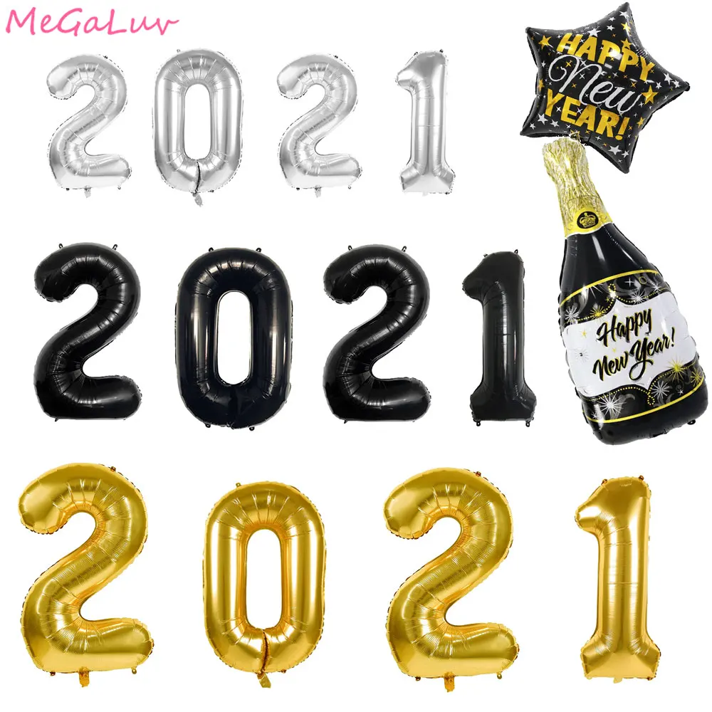 40inch Large 2021 Number Foil Ballon Happy New Year Christmas Decorations For Home Gold Silver New Year Eve Party Ballons Supply
40inch Large 2021 Number Foil Ballon Happy New Year Christmas Decorations For Home Gold Silver New Year Eve Party Ballons Supply