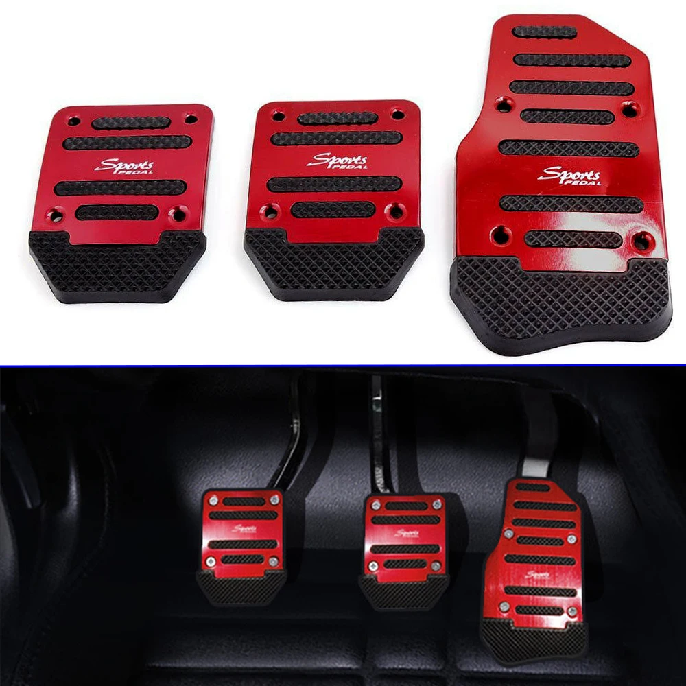 3Pcs Universal Car Manual MT Non-Slip Foot Pedals Pad Cover Red Aluminum Alloy Racing Sports Car Accessories
3Pcs Universal Car Manual MT Non-Slip Foot Pedals Pad Cover Red Aluminum Alloy Racing Sports Car Accessories