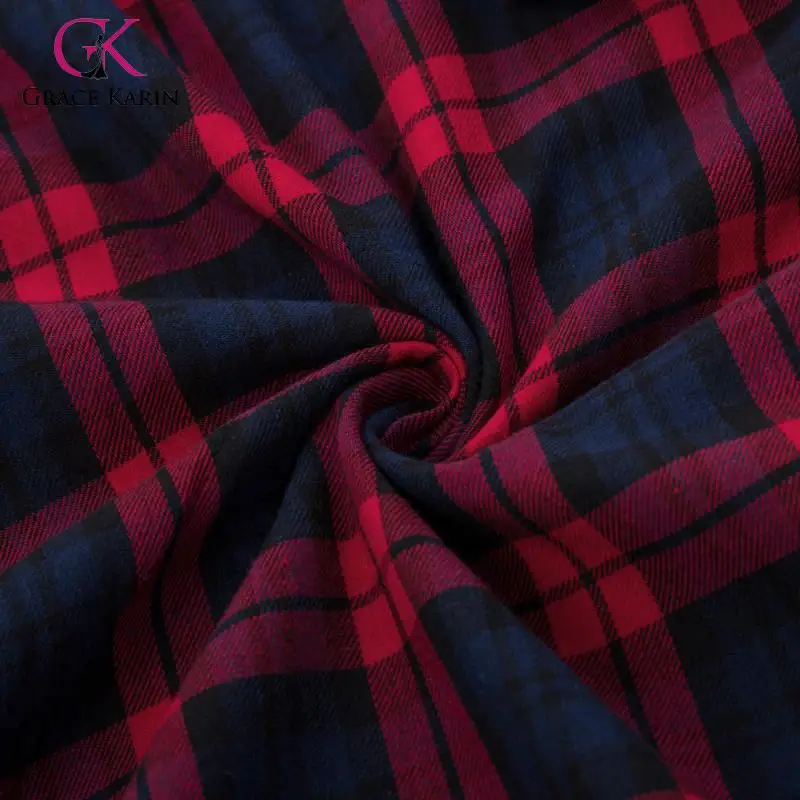 Grace Karin Women's Vintage Skirt Classic Grid Pattern Plaid Cotton A-Line Skirt Fashion Lady Elegant Comfy Skirts
Grace Karin Women's Vintage Skirt Classic Grid Pattern Plaid Cotton A-Line Skirt Fashion Lady Elegant Comfy Skirts