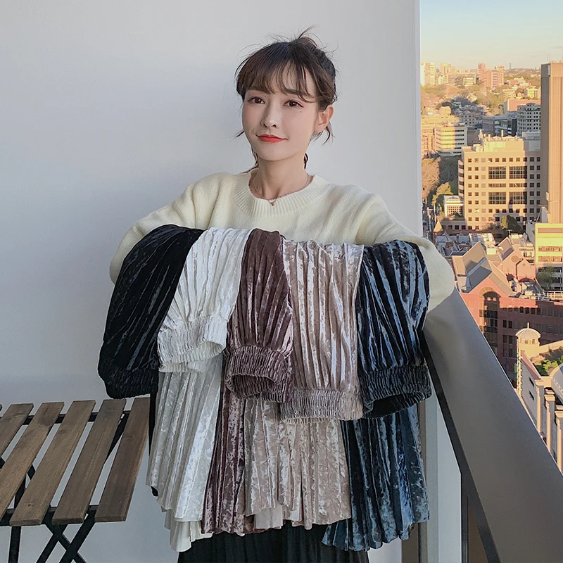 Women's new 2021 Casual High Waist Pleated A-Line Midi Skirt spring female streetwear fashion skirts
Women's new 2021 Casual High Waist Pleated A-Line Midi Skirt spring female streetwear fashion skirts