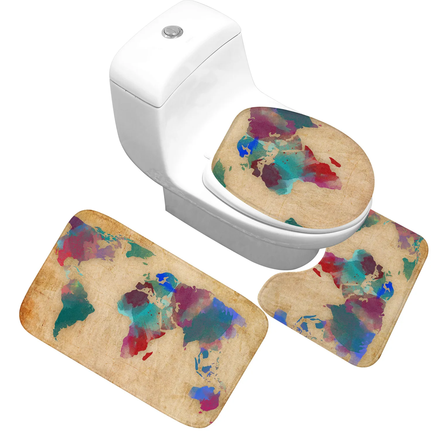 Zeegle 3pcs Bathroom Carpet Set 3D Printed Toilet Rug Absorbent Foot Mat Bathroom Carpet Kitchen Rug Washable Bath Mat Set
Zeegle 3pcs Bathroom Carpet Set 3D Printed Toilet Rug Absorbent Foot Mat Bathroom Carpet Kitchen Rug Washable Bath Mat Set