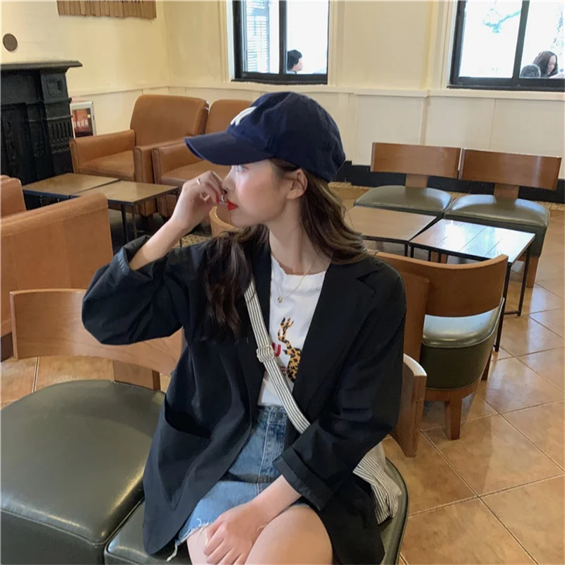 2020 New Autumn Korean College Style All-Match None O-Neck Sashes Slim Casual Women Retro Turn-Down Collar Solid Female Blazers
2020 New Autumn Korean College Style All-Match None O-Neck Sashes Slim Casual Women Retro Turn-Down Collar Solid Female Blazers