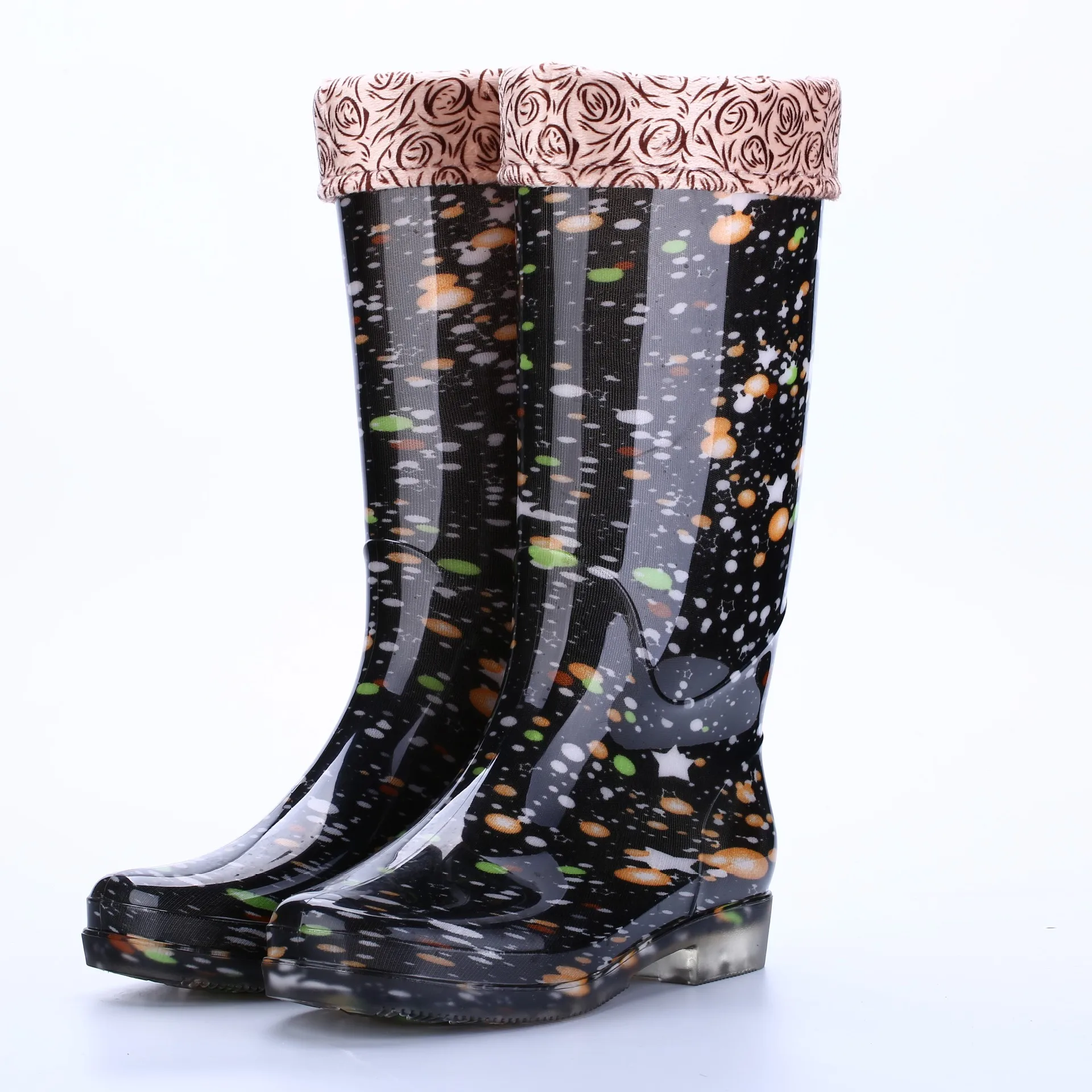 Women's high-heeled rain boots PVC non-slip wear-resistant rain boots High-top fashion rain boots Warm water shoes
Women's high-heeled rain boots PVC non-slip wear-resistant rain boots High-top fashion rain boots Warm water shoes