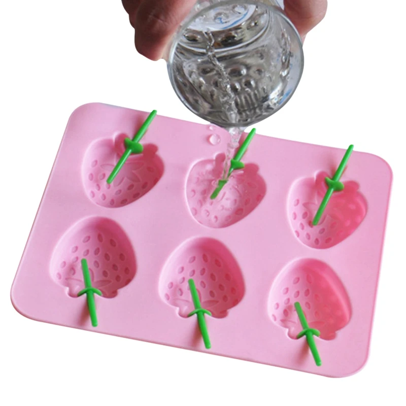 Strawberry Shaped Mold Silicone Ice Cube Tray DIY Chocolate Fondant Mould 3D Pastry Jelly Cookies Baking Cake Decoration Tools
Strawberry Shaped Mold Silicone Ice Cube Tray DIY Chocolate Fondant Mould 3D Pastry Jelly Cookies Baking Cake Decoration Tools