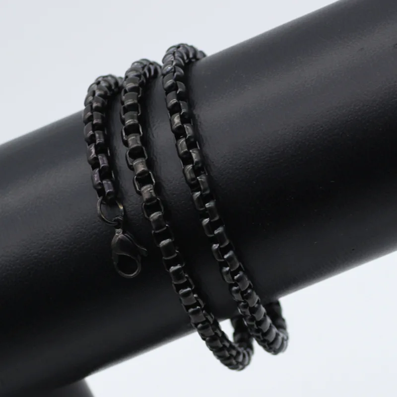2mm 2.5mm 3mm 4mm Stainless Steel Rope Square Pearl Chain Necklace for Pendant Men Women Black Jewelry Choker DIY Tpop Collar
2mm 2.5mm 3mm 4mm Stainless Steel Rope Square Pearl Chain Necklace for Pendant Men Women Black Jewelry Choker DIY Tpop Collar