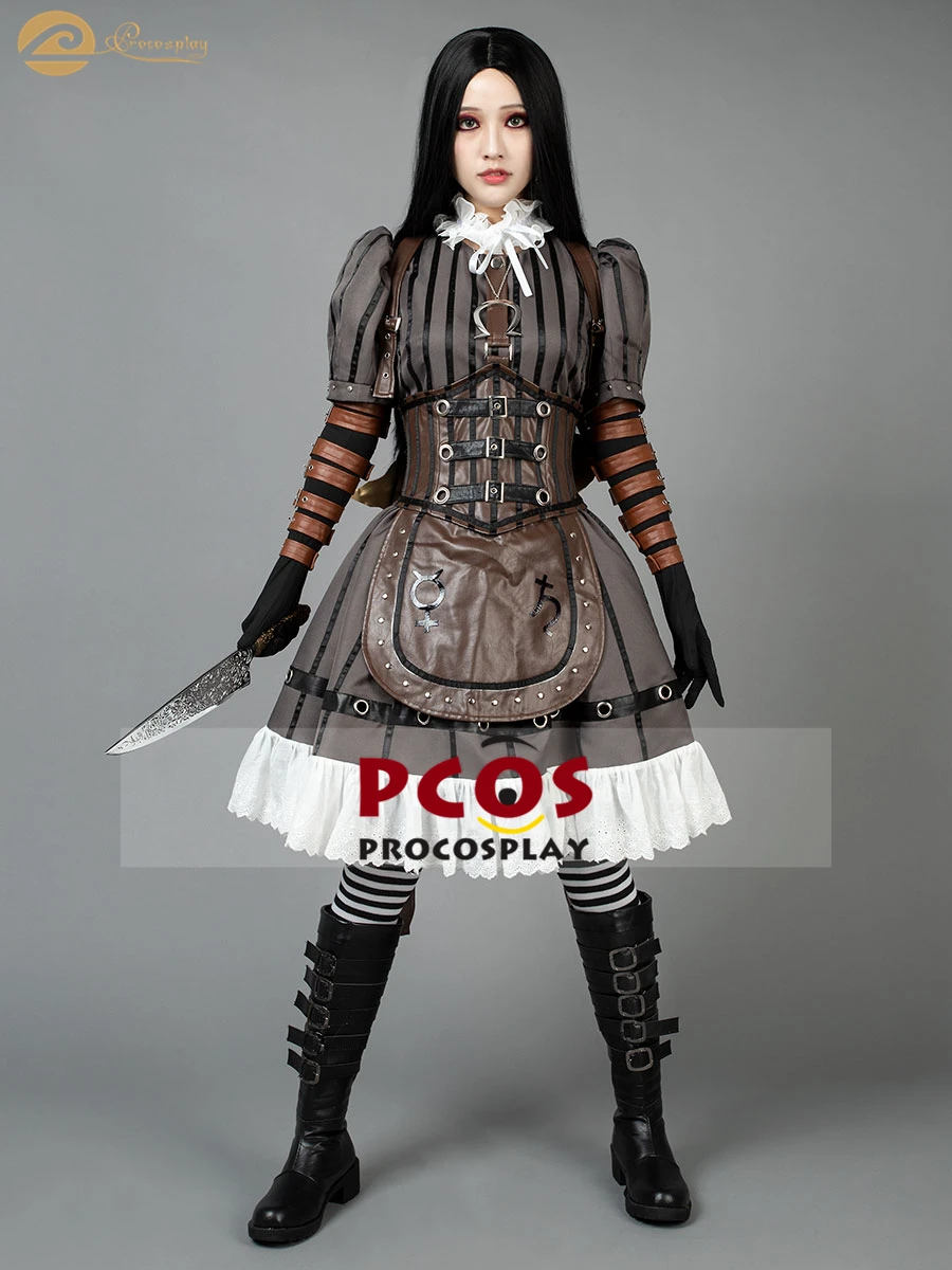 Алиса безумие возвращается Steamdress косплей костюм и ожерелье подарок mp000304|Игровые