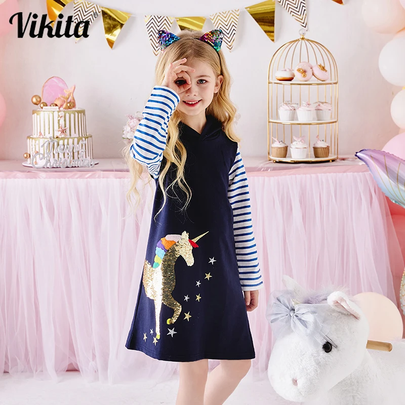 VIKITA/платья с капюшоном для девочек; Одежда из хлопка; Рождественское платье принцессы; Детские платья с единорогом; Детская одежда; Осеннее ...
VIKITA/платья с капюшоном для девочек; Одежда из хлопка; Рождественское платье принцессы; Детские платья с единорогом; Детская одежда; Осеннее ...