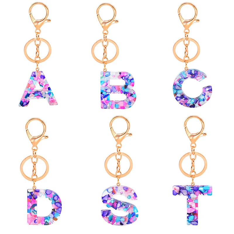 26 English Words Resin Letter Keychain For Key Car Handbag Charms A To Z Alphabet Persionalized Cute Glitter Gradient Keyring
26 English Words Resin Letter Keychain For Key Car Handbag Charms A To Z Alphabet Persionalized Cute Glitter Gradient Keyring