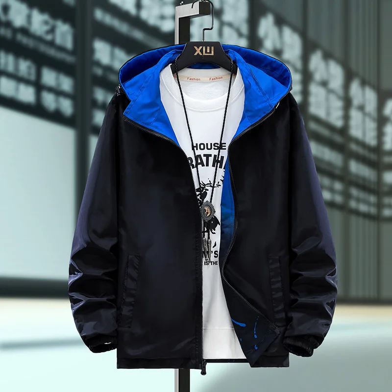 Men Casual Jacket Wear on both sides Gradient Hooded Autumn Outerwear Jackets and Streetwear Men's Clothing Plus Size 7XL
Men Casual Jacket Wear on both sides Gradient Hooded Autumn Outerwear Jackets and Streetwear Men's Clothing Plus Size 7XL