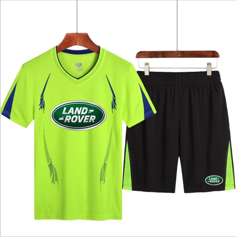 2021 summer new men's sports loose LANDROVER car logo Honda short sleeve + shorts sports suit casual quick-drying suit men
2021 summer new men's sports loose LANDROVER car logo Honda short sleeve + shorts sports suit casual quick-drying suit men