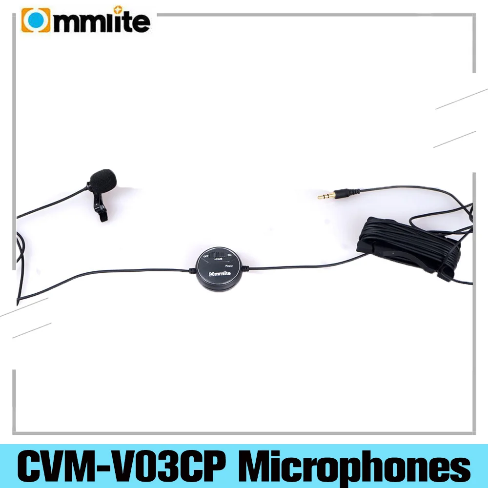 

Commlite CVM-V03CP CoMica dB Adjust Lavalier Microphone Clip-on Omni-directional Condenser Mic for Camera Camcorder Smartphones