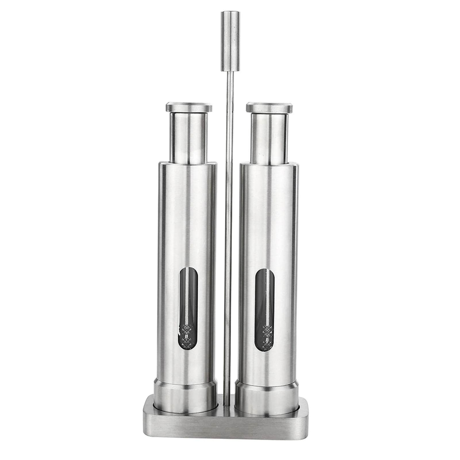 Manual Salt and Pepper Grinder Set Thumb Push Pepper Mill Stainless Steel Spice Sauce Grinders With Metal Holder Kitchen Tool
Manual Salt and Pepper Grinder Set Thumb Push Pepper Mill Stainless Steel Spice Sauce Grinders With Metal Holder Kitchen Tool