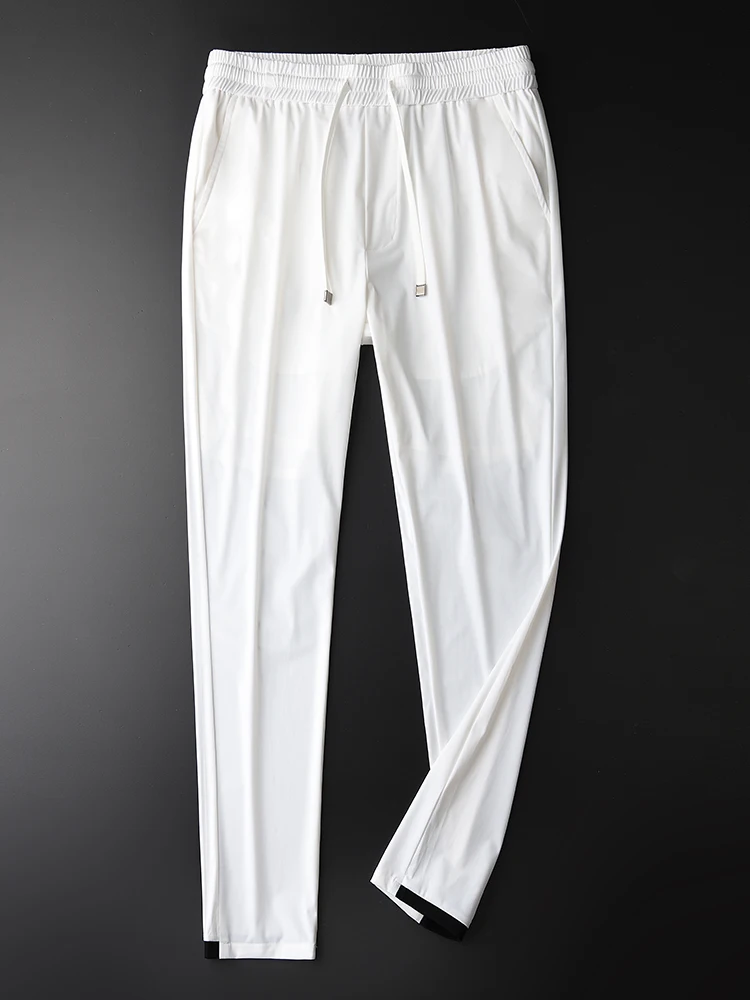 Summer Luxury Silky Cool Elastic Waist Men Casual Plus Size 3XL 4XL Fashion Ice Silk White Pants Man
Summer Luxury Silky Cool Elastic Waist Men Casual Plus Size 3XL 4XL Fashion Ice Silk White Pants Man