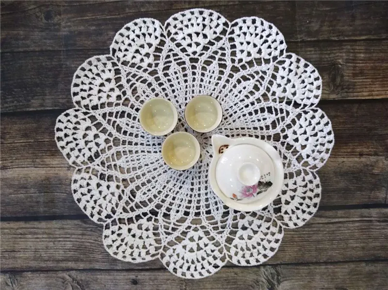 39CM Round Luxury Handmade Table Cloth Place Mat Cotton Crochet Christmas Decor Coaster Kitchen Home Wedding Doily Tablecloth
39CM Round Luxury Handmade Table Cloth Place Mat Cotton Crochet Christmas Decor Coaster Kitchen Home Wedding Doily Tablecloth