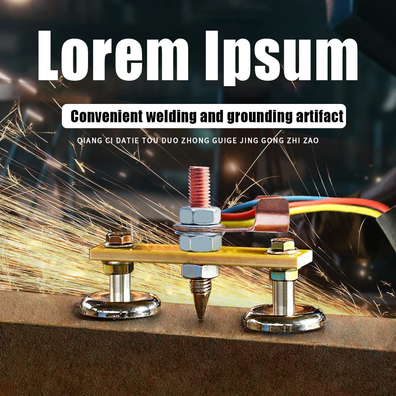 Sheet Metal Repair Machine Welding Magnet Head Magnetic Welding Support Ground Clamp Strong Magnetism Large Suction Copper Tail
Sheet Metal Repair Machine Welding Magnet Head Magnetic Welding Support Ground Clamp Strong Magnetism Large Suction Copper Tail