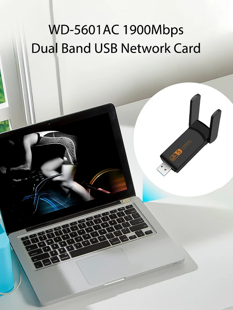 Wifi Adapter 1900M Dual Band 2.4G 5G Wifi Receiver Free Driver LAN Antenna Ethernet Wireless Network Card for PC Laptop
Wifi Adapter 1900M Dual Band 2.4G 5G Wifi Receiver Free Driver LAN Antenna Ethernet Wireless Network Card for PC Laptop