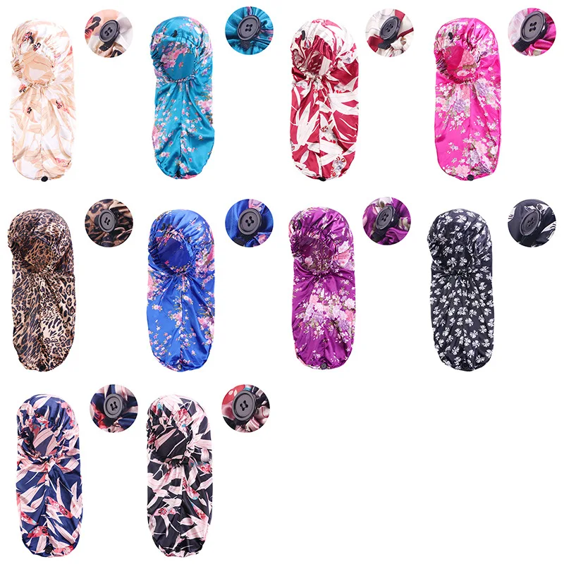 Long Satin Bonnet Sleep Cap with Buttons High Elastic Hair Band Night Cap Hair Care Bonnet Nightcap for Women Hair Accessories
Long Satin Bonnet Sleep Cap with Buttons High Elastic Hair Band Night Cap Hair Care Bonnet Nightcap for Women Hair Accessories