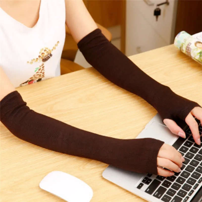 Knitted Long Fingerless Mittens Glove Arm Warmer Stretchy Mitten Unisex Crochet Half Finger Long Gloves Hot Selling
Knitted Long Fingerless Mittens Glove Arm Warmer Stretchy Mitten Unisex Crochet Half Finger Long Gloves Hot Selling