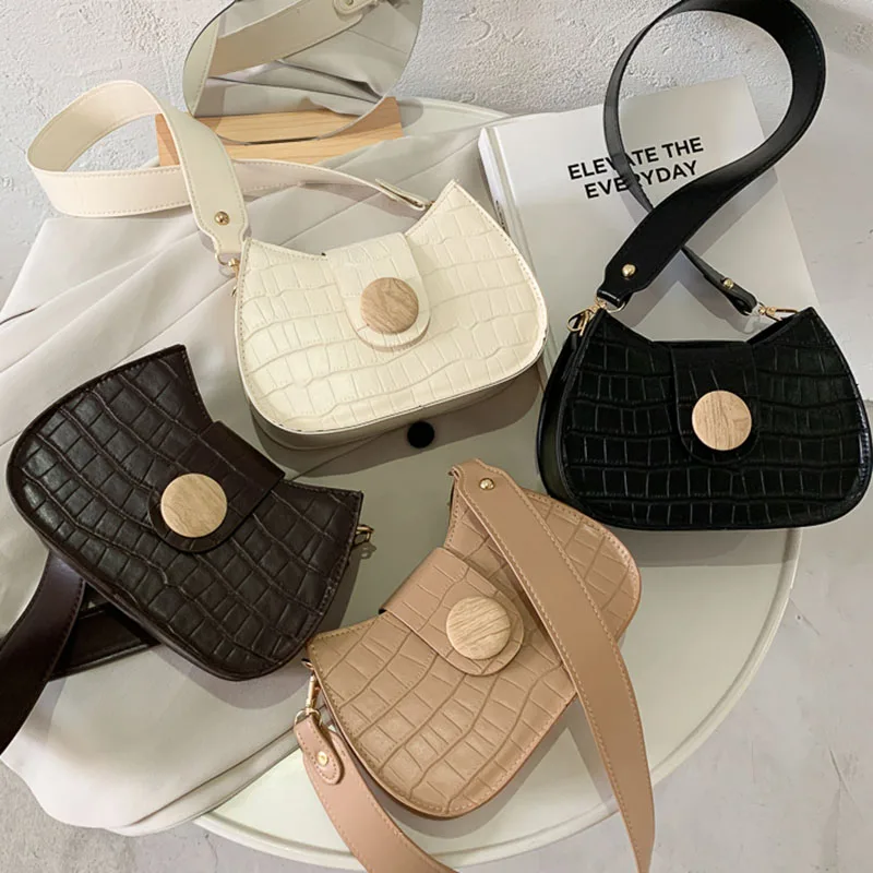 Shoulder Bags Women Large Capacity Saddle Crossbody Bag Hasp Zipper Alligator Korean Style Casual Retro Elegant Fashion Female
Shoulder Bags Women Large Capacity Saddle Crossbody Bag Hasp Zipper Alligator Korean Style Casual Retro Elegant Fashion Female