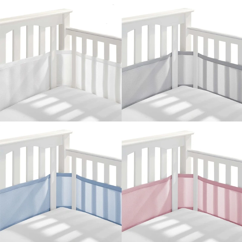 1 Set Integrated bumper foldable Baby Crib Bumper Breathable Mesh Liner Anti-Collision Bed Fence Nursery Cot Cushion Protector
1 Set Integrated bumper foldable Baby Crib Bumper Breathable Mesh Liner Anti-Collision Bed Fence Nursery Cot Cushion Protector