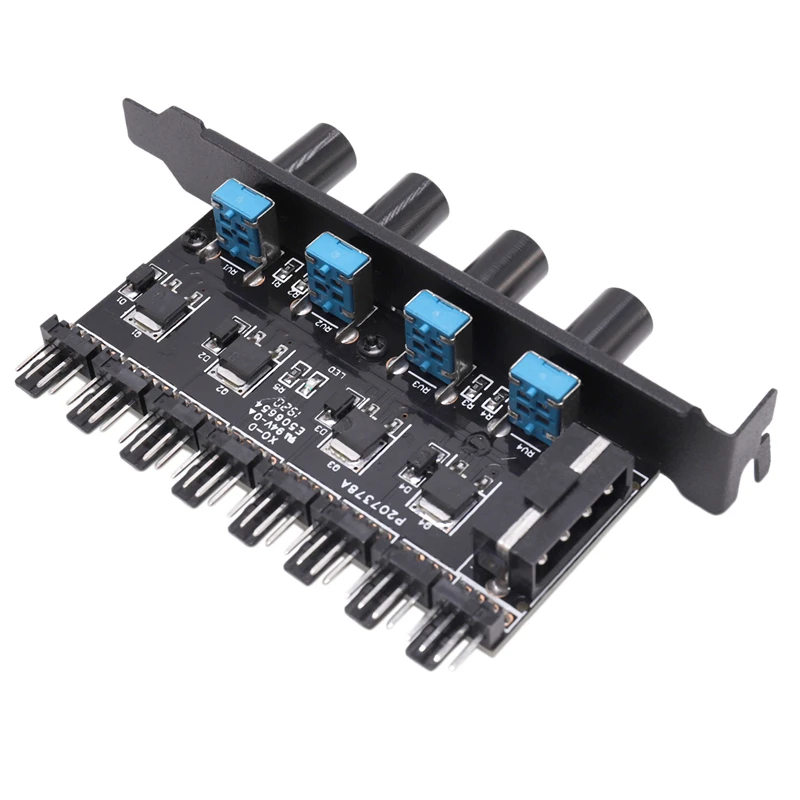 PC 8 Channels Fan Hub 4 Knob Cooling Fan Speed Controller for CPU Case HDD VGA PWM Fan PCI Bracket 12V Fan Control Power Supply
PC 8 Channels Fan Hub 4 Knob Cooling Fan Speed Controller for CPU Case HDD VGA PWM Fan PCI Bracket 12V Fan Control Power Supply