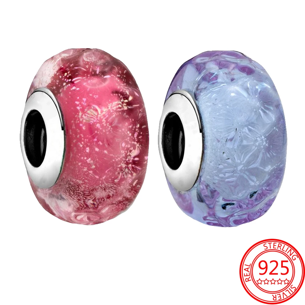 925 Sterling Silver Pink Romantic Lavender Wave-shaped Glass Beads Fit Pandora Bracelets and Necklace Jewelry
925 Sterling Silver Pink Romantic Lavender Wave-shaped Glass Beads Fit Pandora Bracelets and Necklace Jewelry