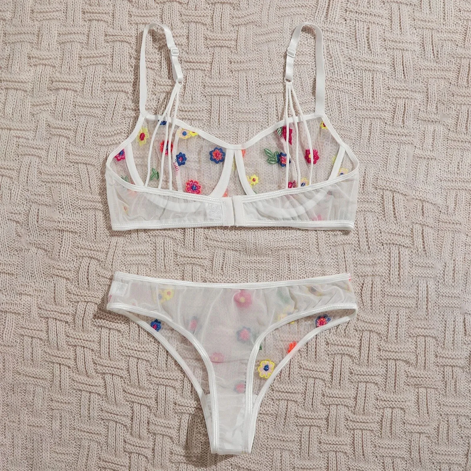 Flower Transparent Lenceria Sensual Women Erotic Lingerie Tops Bra See Through Briefs 2 Piece Set Women Underwear Lenceria Sexy
Flower Transparent Lenceria Sensual Women Erotic Lingerie Tops Bra See Through Briefs 2 Piece Set Women Underwear Lenceria Sexy